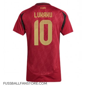 Belgien Romelu Lukaku #10 Replik Heimtrikot Damen EM 2024 Kurzarm